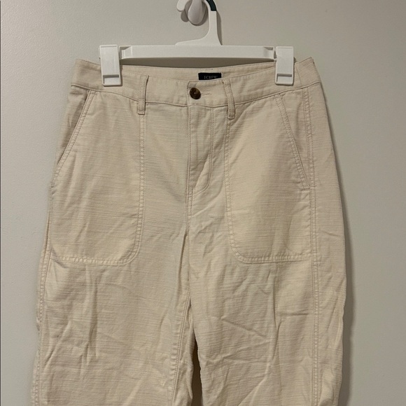 J Crew Cream Fall Pants Size 4 - Picture 1 of 5